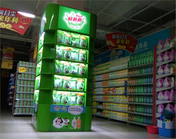 大唐格雅好爸爸超市包柱遠(yuǎn)觀實(shí)物圖