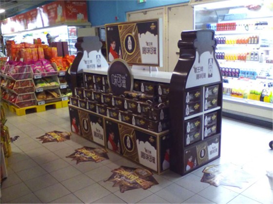 南京江寧萬達(dá)味可滋超市展架實(shí)物圖