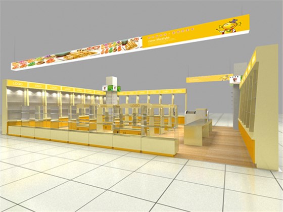 進(jìn)口食品展柜效果圖