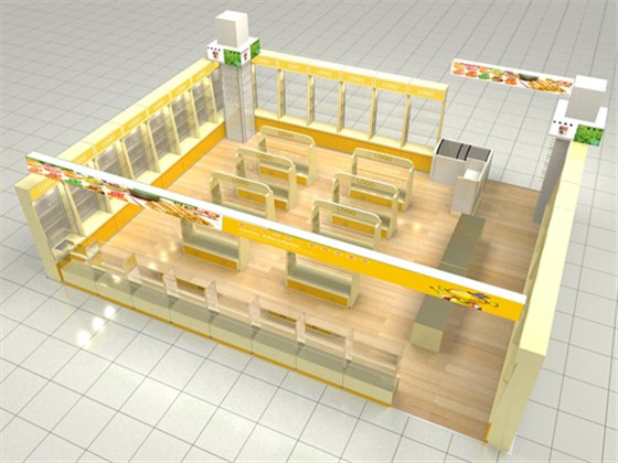 進(jìn)口食品展柜全局圖