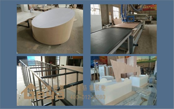 大唐格雅展柜后廠制作現(xiàn)場