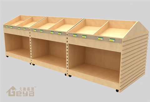 鋼木貨架-木質(zhì)貨架-南京展柜廠