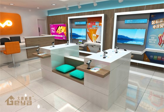 南京展柜制作-WO社區(qū)店手機(jī)電腦展柜-南京大唐格雅展柜制作廠家