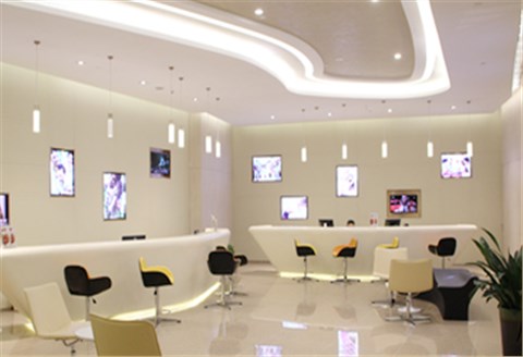 超市服務(wù)臺(tái)-異形展示柜-服務(wù)臺(tái)定制