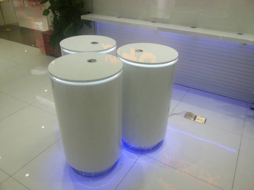 聯(lián)通圓形烤漆體驗臺