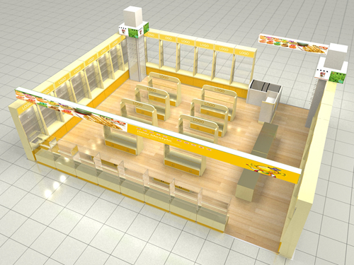 進(jìn)口食品展柜全局圖