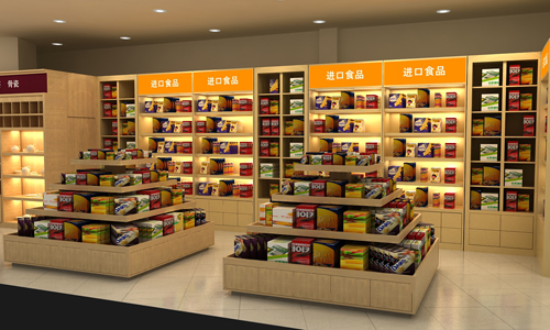 鎮(zhèn)江萬千百貨休閑食品展柜