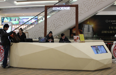 金鷹優(yōu)良收銀臺個性定制-大唐格雅展柜