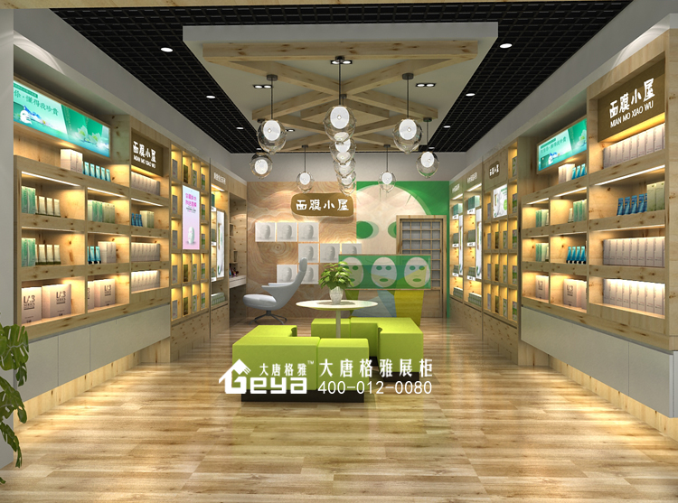 化妝品展柜,化妝品展示柜,化妝品柜臺,化妝品柜子,彩妝柜臺