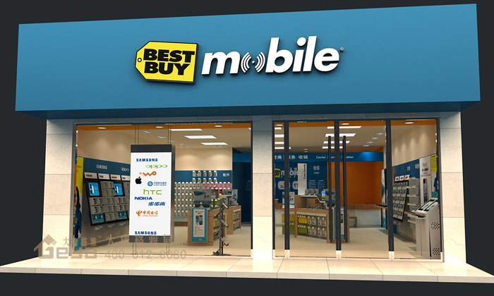 Mobile100平方店電腦手機(jī)展柜 Mobile100平方店電腦手機(jī)展柜