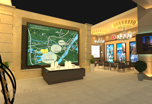 產(chǎn)品展示-南京展柜廠-和記黃埔房地產(chǎn)展廳軟裝