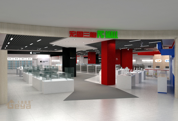 產(chǎn)品展示-南京展柜廠-安徽合肥宏圖三胞手機電腦展柜