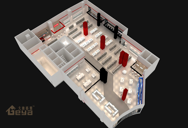 產(chǎn)品展示-南京展柜廠-安徽合肥宏圖三胞手機電腦展柜