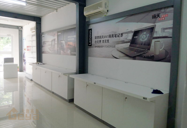 南京展柜制作-南京射陽聯(lián)想手機電腦展柜-南京大唐格雅展柜