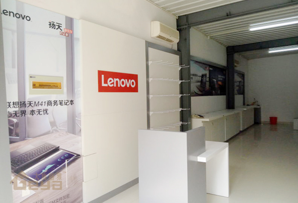 南京展柜制作-泰州眾聯(lián)聯(lián)想手機電腦展柜-南京大唐格雅展柜