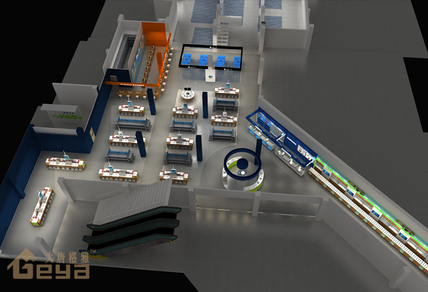 南京展柜制作-南京新街口五星手機(jī)電腦展柜-南京大唐格雅展柜