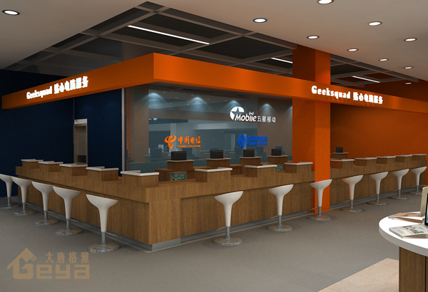 南京展柜制作-南京新街口五星手機(jī)電腦展柜-南京大唐格雅展柜