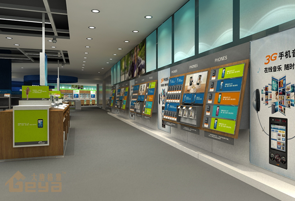 南京展柜制作-南京新街口五星手機(jī)電腦展柜-南京大唐格雅展柜