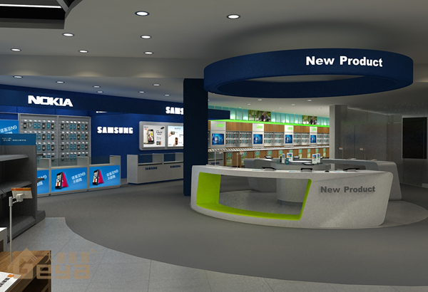 南京展柜制作-南京新街口五星手機(jī)電腦展柜-南京大唐格雅展柜