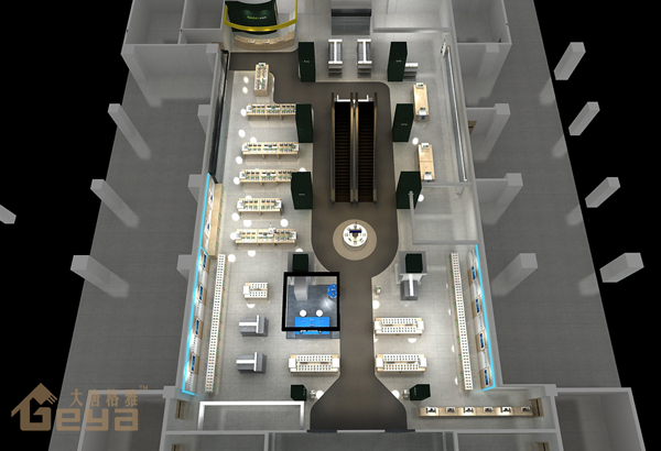 南京展柜制作-徐州國(guó)貿(mào)五星手機(jī)電腦展柜-南京大唐格雅展柜