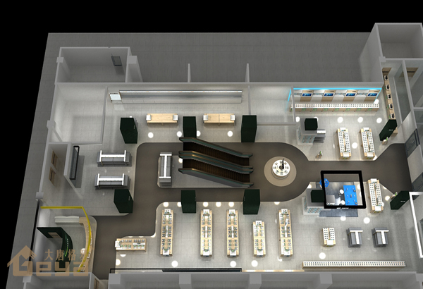 南京展柜制作-徐州國(guó)貿(mào)五星手機(jī)電腦展柜-南京大唐格雅展柜