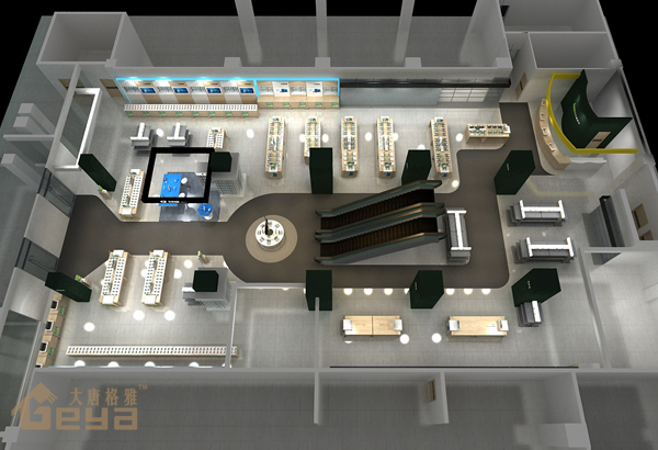 南京展柜制作-徐州國(guó)貿(mào)五星手機(jī)電腦展柜-南京大唐格雅展柜