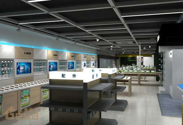 南京展柜制作-徐州國(guó)貿(mào)五星手機(jī)電腦展柜-南京大唐格雅展柜