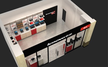 南京展柜制作-聯(lián)想電腦展柜-手機(jī)展柜