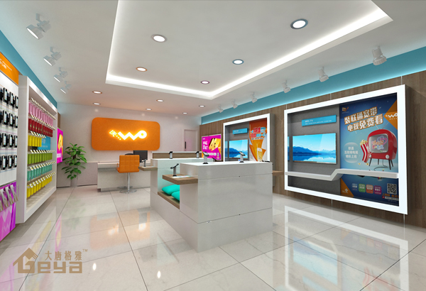 南京展柜制作-WO社區(qū)店手機(jī)電腦展柜-南京大唐格雅展柜制作廠家