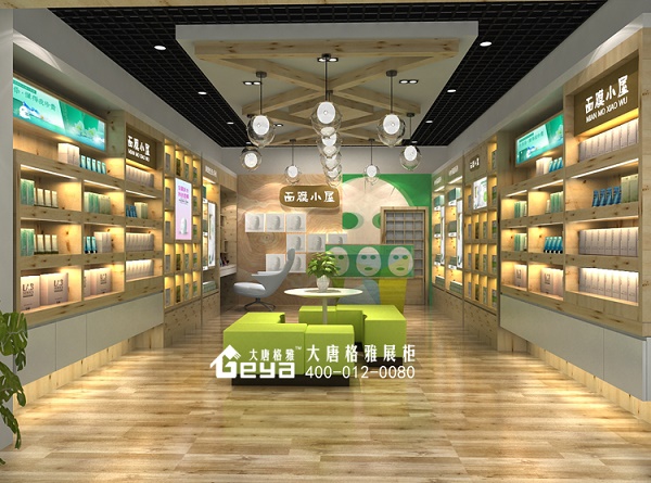 化妝品展柜,化妝品展示柜,化妝品柜臺(tái),化妝品柜子,彩妝柜臺(tái)