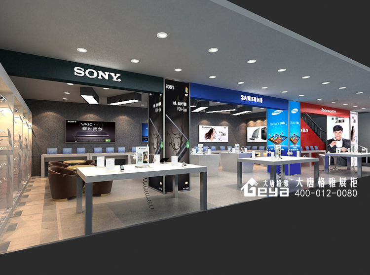 手機(jī)展柜,電腦展柜,手機(jī)展柜制作廠家,電腦展柜制作,聯(lián)想電腦展柜