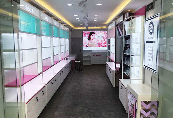 化妝品展柜,化妝品展示柜,化妝品柜臺(tái),化妝品柜