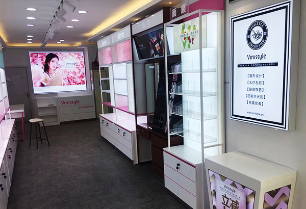 化妝品展柜,化妝品展示柜,化妝品柜臺(tái),化妝品柜