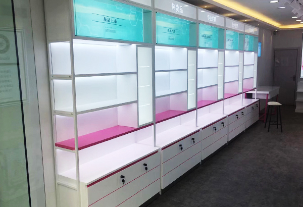 化妝品展柜,化妝品展示柜,化妝品柜臺(tái),化妝品柜