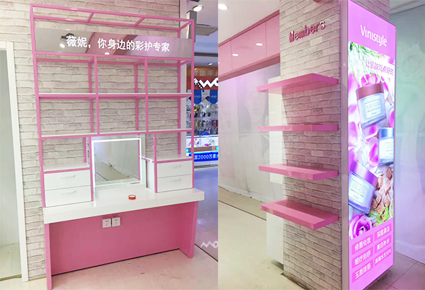 化妝品展柜,化妝品展示柜,化妝品柜臺(tái),化妝品柜