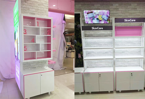 化妝品展柜,化妝品展示柜,化妝品柜臺(tái),化妝品柜